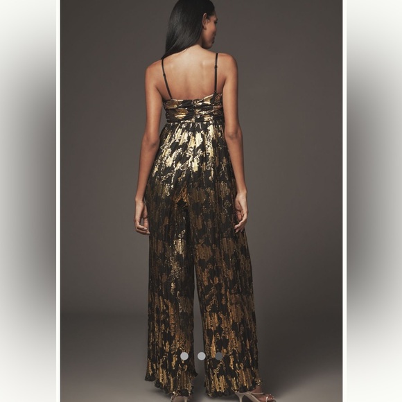 Anthropologie Hutch Metallic Jumpsuit - Picture 3 of 9